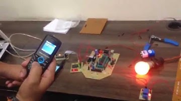 atmega32 switch bulb via DTMF