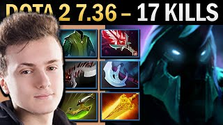 Abaddon Gameplay Miracle with Radiance and 17 Kills - Dota 7.36