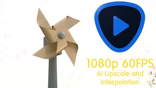Close-Up Windmill Animation (HD AI Upscale and 60FPS Interpolation)