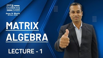 #1 Matrix Algebra TY BCom Sem 6 Statistics | Matrix Sem 6 Gujarat Uni | Matrix Algebra Kutch Uni |