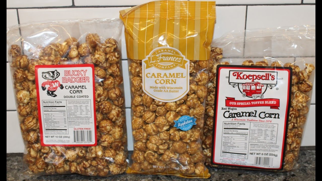 Caramel Corn Bucky Badger, L. Frances Company and Koepsell’s Review