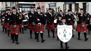 Bagpipes And Drums Music Of City Of St Andrews Pipe Band In Anstruther Scotland
