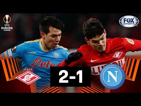 Titularidad pero derrota para Chucky Lozano | Spartak de Moscú 2-1 Napoli | Europa League