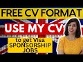 New best uk cv format  uk ats cv  uk work visa 2024