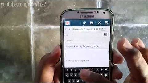 Samsung Galaxy S4: How to forward email (Android Kitkat)
