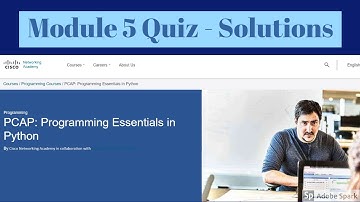 Module 5 solutions || Programming essentials in python || python quiz