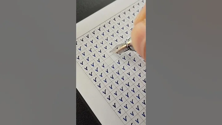 V → v | Satisfying Writing #calligraphy #ocd #calming  #relaxing #satisfying #doodle #doodleart