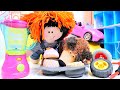 Çocuklar için eğitici video. Koca Ayı kontrolsüz spor ve diyete başlıyor ve bayılıyor!Maşa ile video