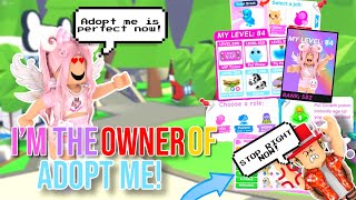 I Became The OWNER Of Adopt Me For 24 Hours! *Crazy*