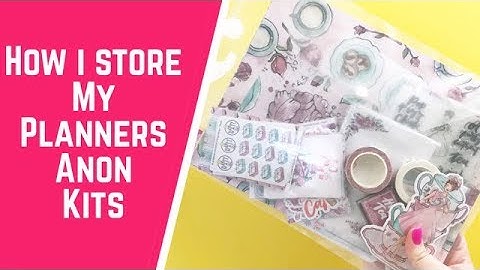 How I Store My Planners Anonymous Kits