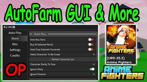 Roblox Anime Fighters Simulator Script - AutoFarm GUI & More 2022