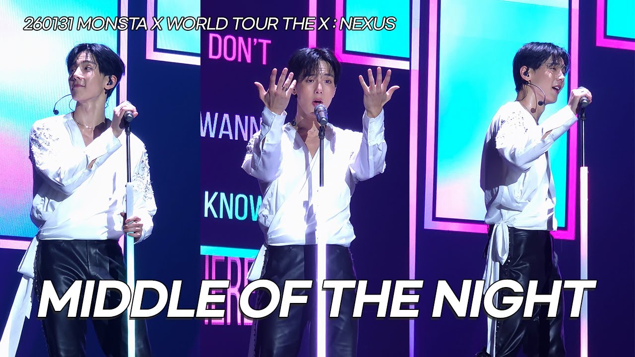[4K] 260131 셔누 MIDDLE OF THE NIGHT (2026 MONSTA X WORLD TOUR THE X : NEXUS SHOWNU FANCAM)