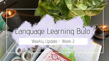 Week 2 in the life of a language enthusiast- Weekly Update Language Learning Bullet Journal