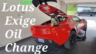 How To LOTUS EXIGE OIL CHANGE