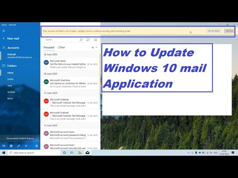 how to update mail app windows 10 || windows 10 mail app not syncing email || windows mail app