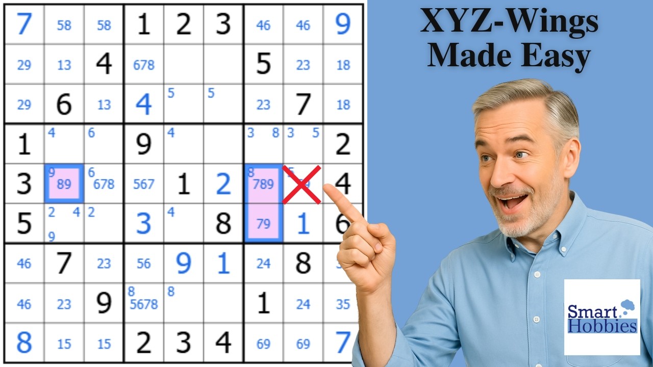 Best XYZ Wing Video Ever! Sudoku Advanced Tutorial 32