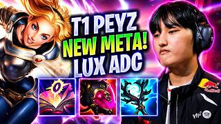 PEYZ FOUND THE NEW LUX ADC META! - T1 Peyz Plays LUX ADC vs Lucian in Korea SoloQ!