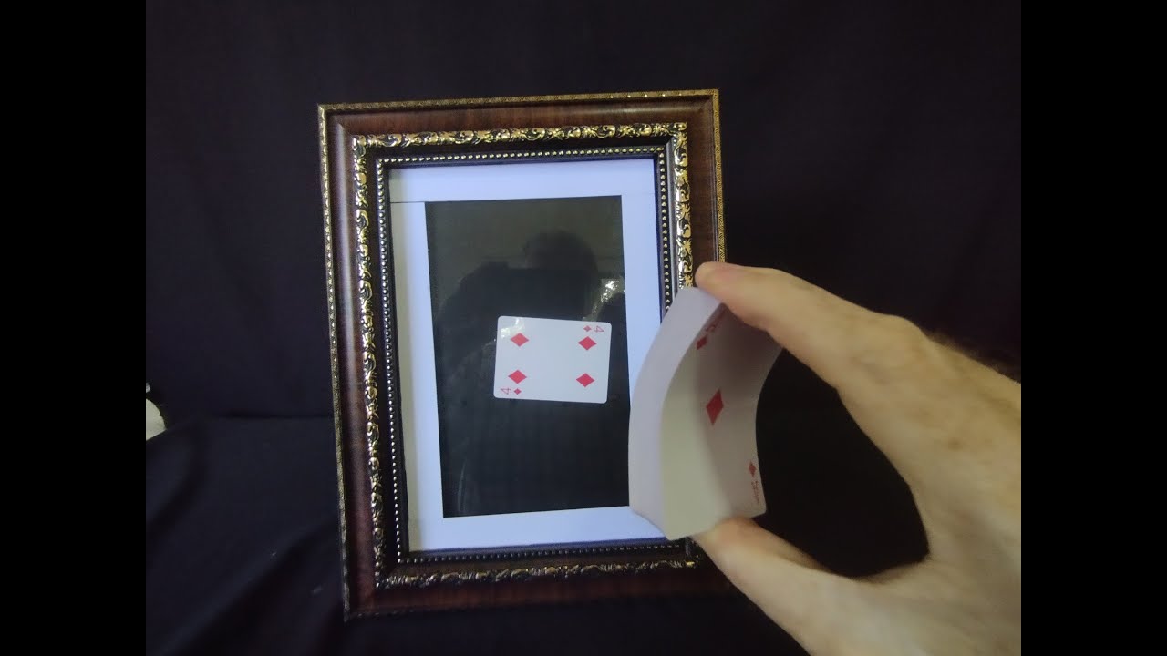 Card behind glass magic trick revealed & how to make. - YouTube