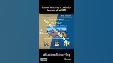 Just over 1 week to go until the HBBA Business Networking Event in London, England, for 22nd of Nov!