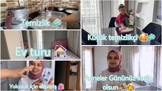 ANNELER GÜNÜNÜZ KUTLU OLSUN 💐👩 | EV TURU 🏠 | ALIŞVERİŞTE NELER ALDIK 🛍️❓ | RUTİN TEMİZLİK 🧼