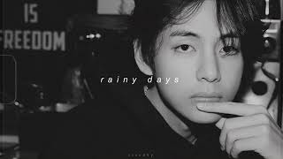 v -  rainy days (sped up + reverb) Resimi