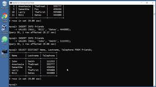 MySQL Tutorial - 11 - SELECT DISTINCT - Only Unique Results