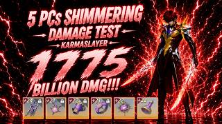 1775B!!! DMG 5 Pcs Shimmerring set +24 Karmaslayer Training Ground 90s parse | Crystal of Atlan