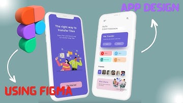 File Sharing App UI Design using Figma || APP Design Figma Tutorial