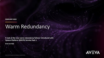 Warm Redundancy with AVEVA System Platform 2020 R2 SP1