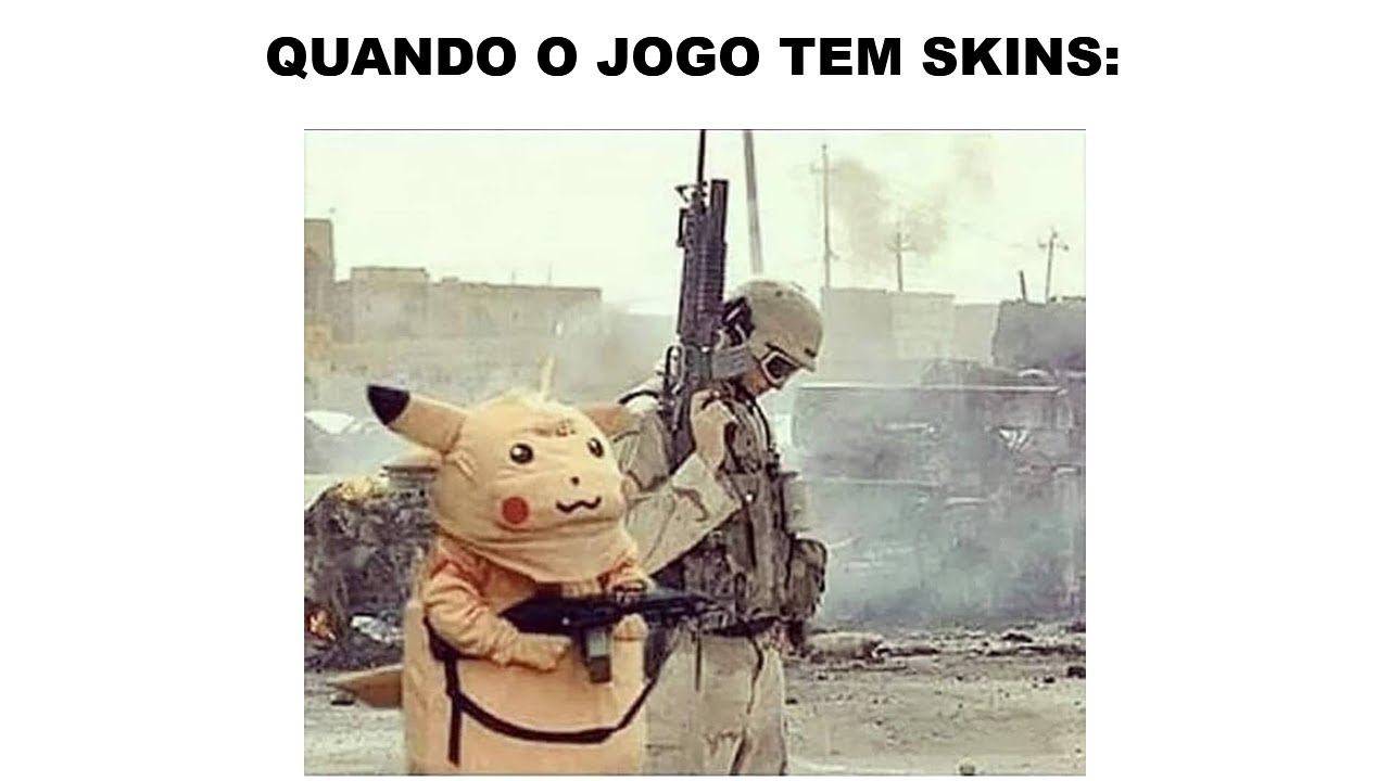 30 MINUTOS DE MEMES EM IMAGENS GAMES #4 QUANDO O JOGO TEM SKINS