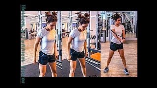 Fatima Sana Shaikh Hard Workout Brand Outfit By Hottest & Funniest Videos