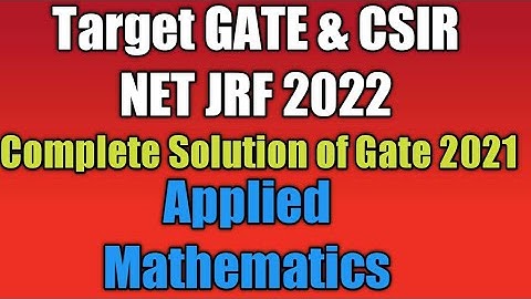Complete Solution of PYQ Gate 2021 | ODE & PDE | Applied Maths | Target CSIR NET JRF GATE IIT JAM