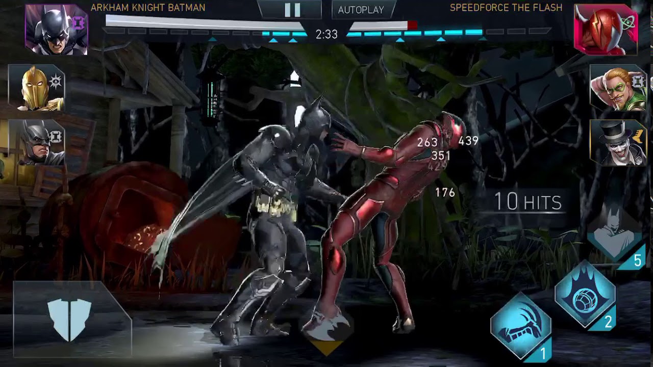 Injustice 2 Mobile: campaign 101: The stun lock strategy with 2 Batman cards and Dr. Fate