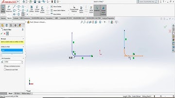 Solidworks in a minute: How to do sketch fillet?