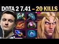 Invoker with 20 Kills and Travel 2 - Dota 7.41