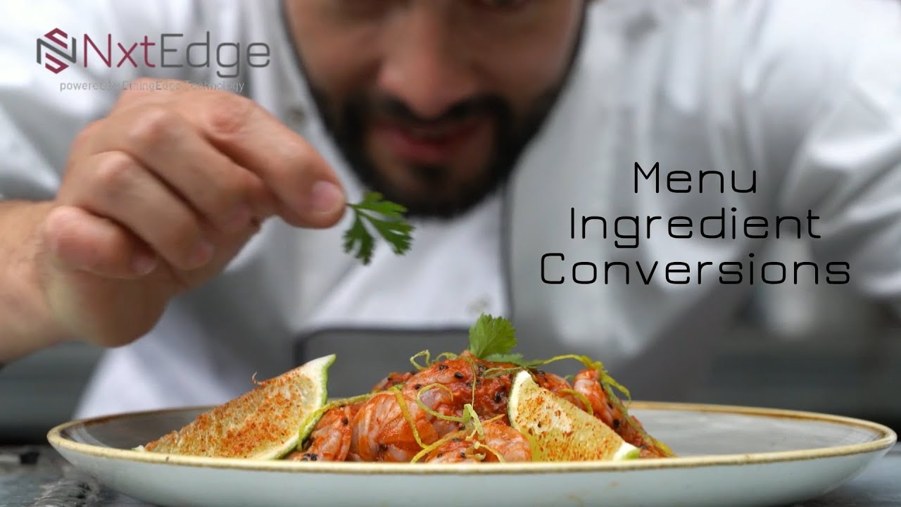 Training Menu Training - Menu Recipe Conversions - Nxtedge - YouTube
