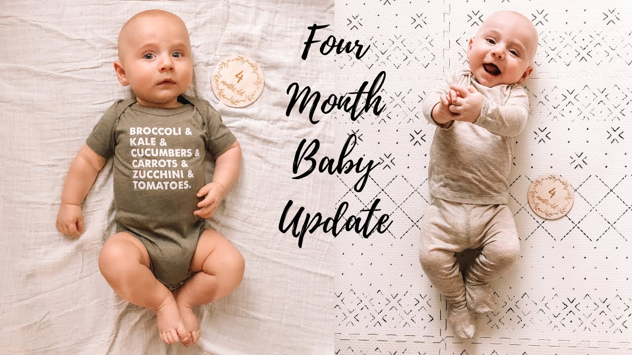 FOUR MONTH BABY UPDATE - YouTube
