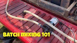 This is how I batch mix for soft washing