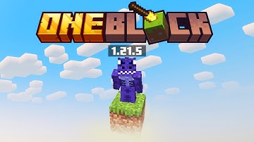 HOW TO INSTALL OneBlock SKY BLOCK Map for Minecraft 1.21.5 ! Download and Play