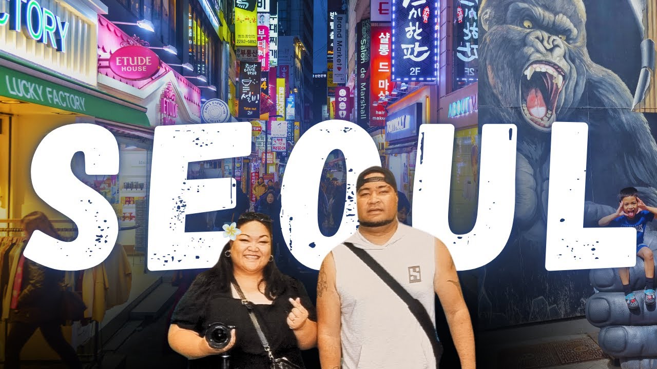 🇰🇷 Drive around SEOUL with my Family | Hongdae + Myeong-dong📍