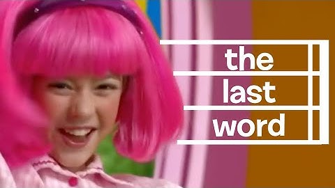All LazyTown songs, but only the last word of each song