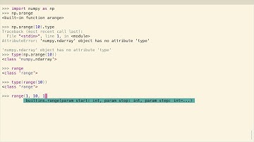 NumPy arange(): arange() vs range