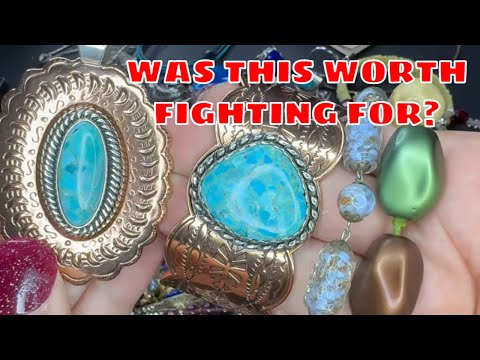 I Almost Got Into A Fight For This Jewelry Haul!  Thrifting Isn't Easy!