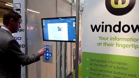 window-i through glass controller for signagelive