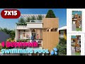 105 sqm Modern House With Swimming Pool & Rooftop Garden / Rumah 7x15 Dengan Kolam Renang