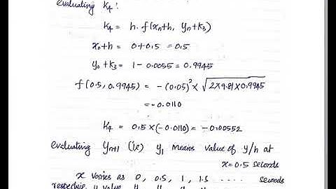 Ordinary Differential Equation - MS-Excel Part - 2