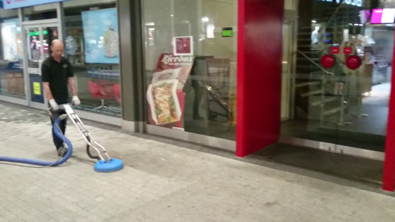 Turboforce Hybrid cleaning at Basingstoke Mall Clean Tile and Grout