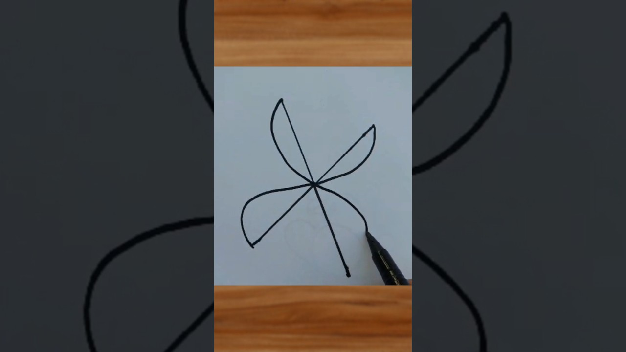 Easy scissors drawing 