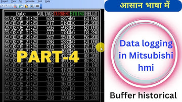 Mitsubishi HMI Data logging | GT Designer Data Logging | Mitsubishi HMI Data Logging |data log Hmi