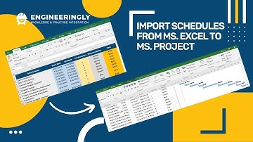 How to Import Schedules from Ms. Excel to Ms. Project?
